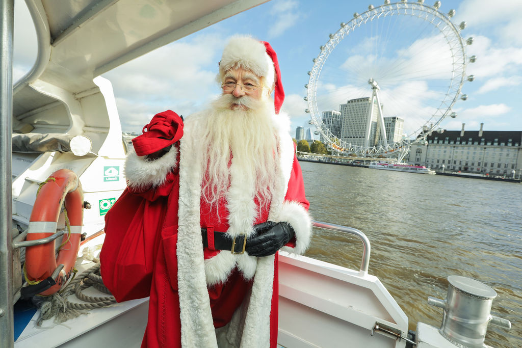 Santa Claus and the London Eye