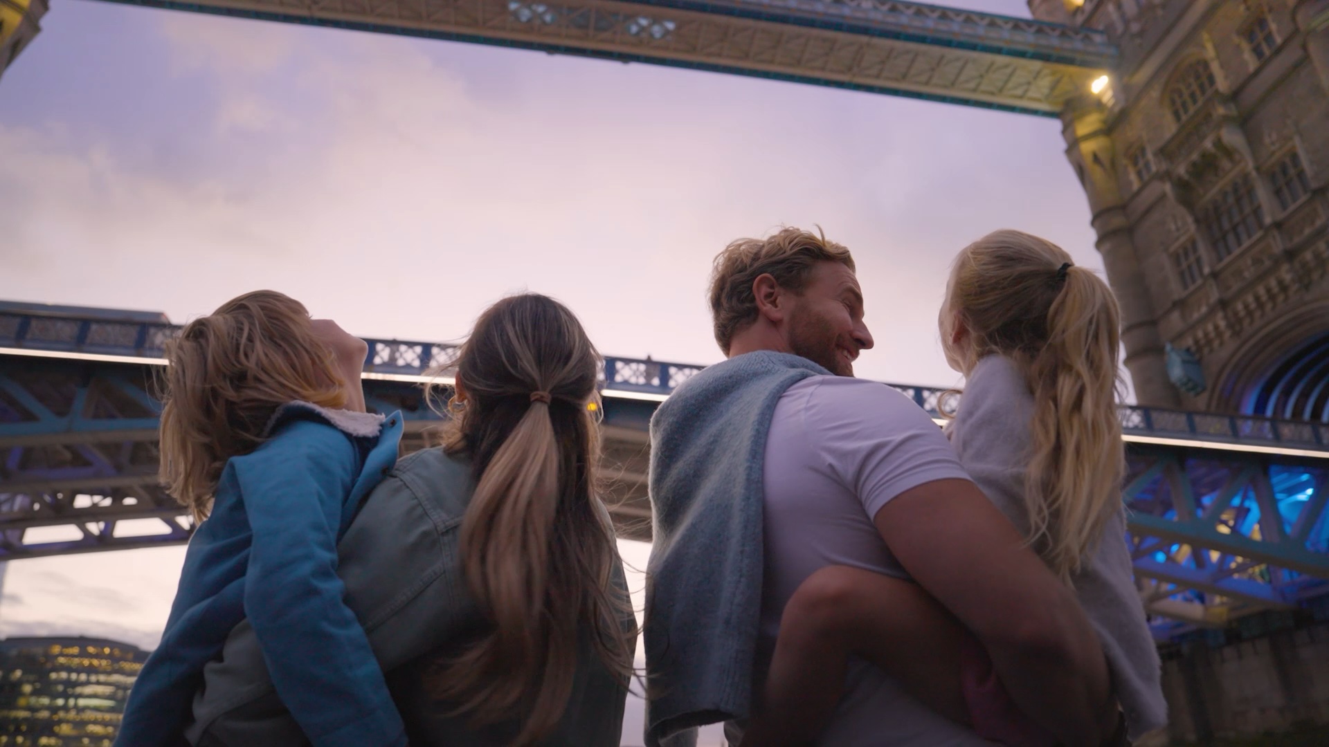 Family at Tower Bridge